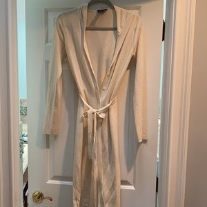 BCBG Hooded long duster cardigan